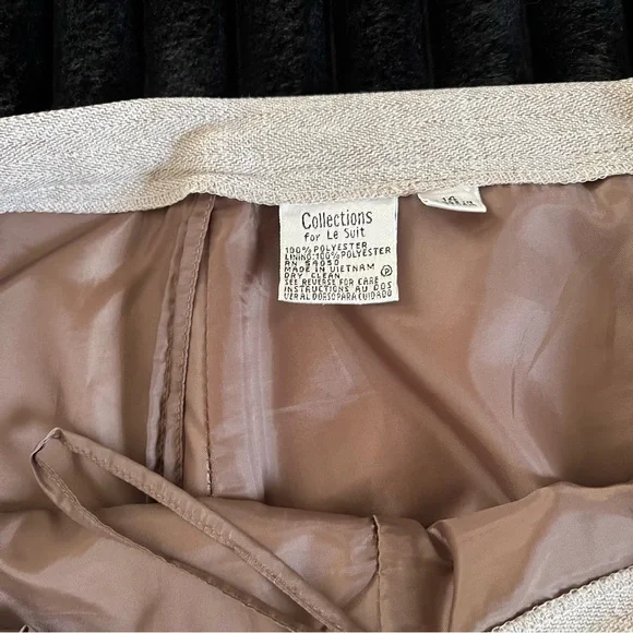Women's collections for LE SUIT tan two piece set business wear size 14 - Picture 10 of 12